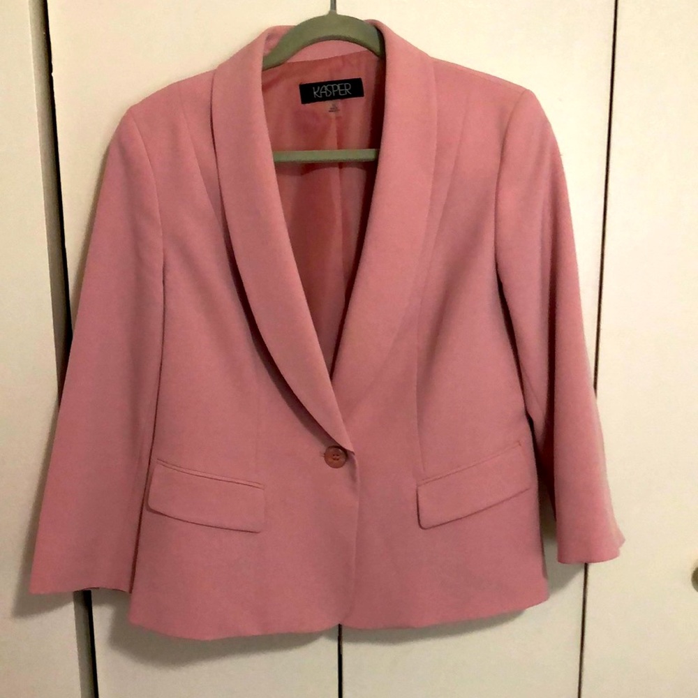 Pink Kasper Suit Jacket Size 10